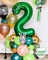 Dark Green 21 Number Balloons, 40 Inch Giant Number 21 Balloons Foil Mylar Helium Dark Green(Double Number Dark Green 21)